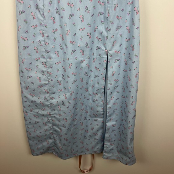 NWT House of CB Carina Blue Floral Bustier Midi Dress Size Small - Picture 4 of 16